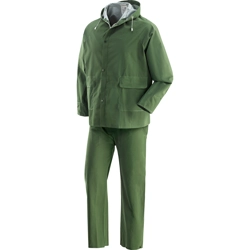 vendita online Completo impermeabile pluvio in pvc verde Tute da lavoro Greenbay